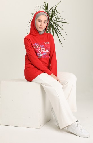 Sweatshirt Rouge 0115-03