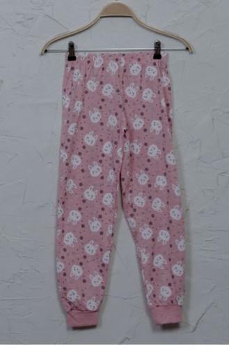 Kız Çocuk Uzun Kol Pamuklu Pijama Takım 40070110 Pembe