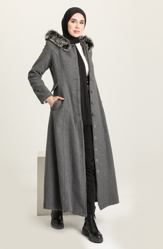 Hooded Coat 712010-02 Gray 712010-02