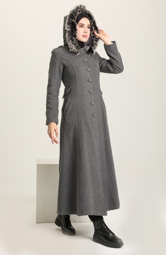 Hooded Coat 712010-02 Gray 712010-02