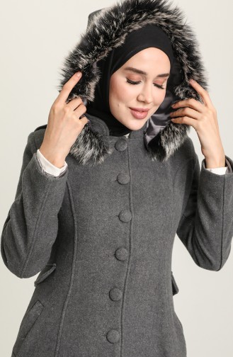 Hooded Coat 712010-02 Gray 712010-02