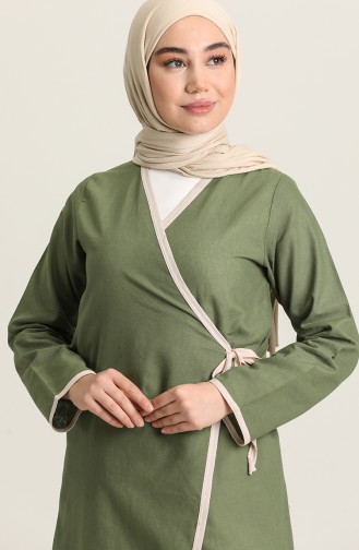 Khaki Prayer Dress 7035-03