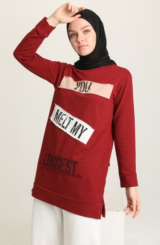 Claret Red Sweatshirt 5011-02