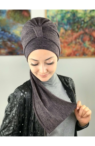 Mitte Lila Praktischer Turban 50TB12EKM-01