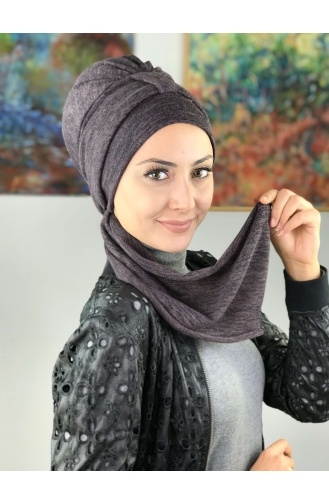 Mitte Lila Praktischer Turban 50TB12EKM-01