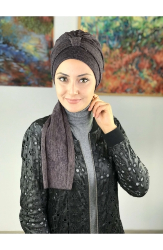 Mitte Lila Praktischer Turban 50TB12EKM-01