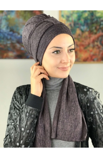 Mitte Lila Praktischer Turban 50TB12EKM-01