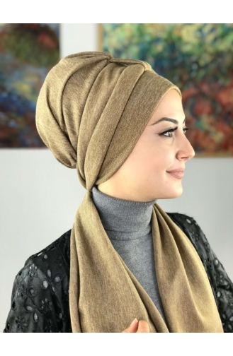 Sand Braun Praktischer Turban 50TB12EKM-02