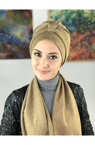 Sand Braun Praktischer Turban 50TB12EKM-02