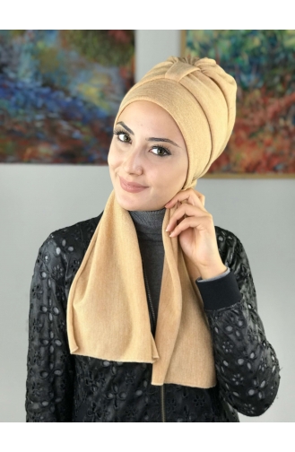 Cream Ready to Wear Turban 50TB12EKM-04