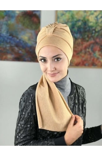 Cream Ready to Wear Turban 50TB12EKM-04