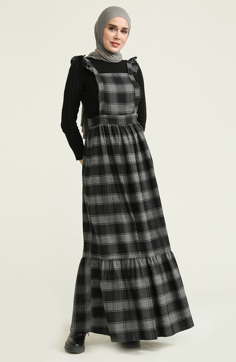 Robe Sans Manches Grise Et Noire Esprit - Taille L - Occasion Très Bon état