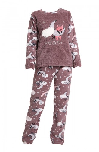 Pyjama Couleur Brun 8461