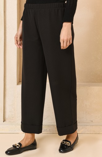 Pantalon Large Taille élastique 3087-03 Noir 3087-03