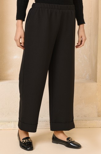 Pantalon Large Taille élastique 3087-03 Noir 3087-03