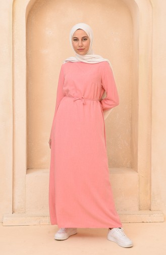 Sugar Pink Hijab Dress 1065B-01