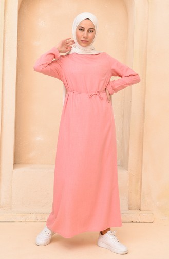 Sugar Pink Hijab Dress 1065B-01