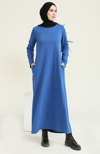 Saxe Hijab Dress 3279-16