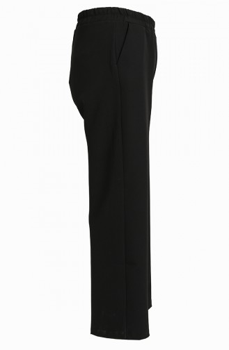 VMODA Large Size Elastic Pocketed Pants 3103-05 Black 3103-05