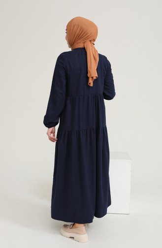 Robe Hijab Bleu Marine 1702-04