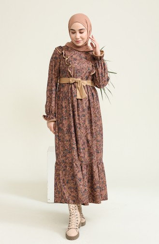 Lila Hijab Kleider 22K8538-01