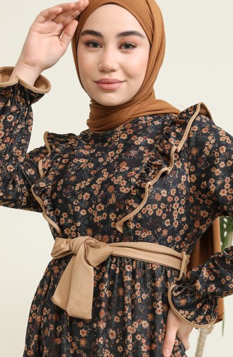 Dunkelblau Hijab Kleider 22K8538-02