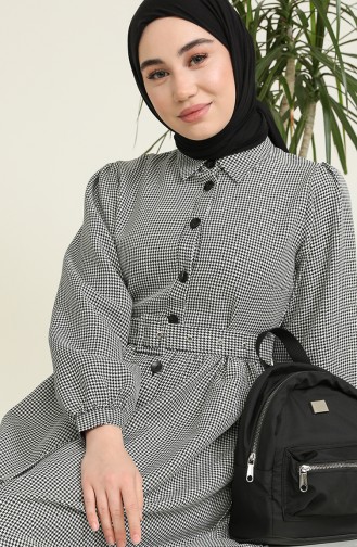 Weiß Hijab Kleider 22K8539-05