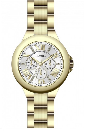 Golden Wrist Watch 3236