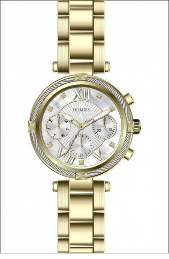 Goldfarbig Uhren 3237