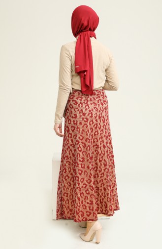 Claret Red Skirt 0119-01
