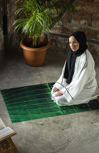 Dark Green Prayer Rug 118-01