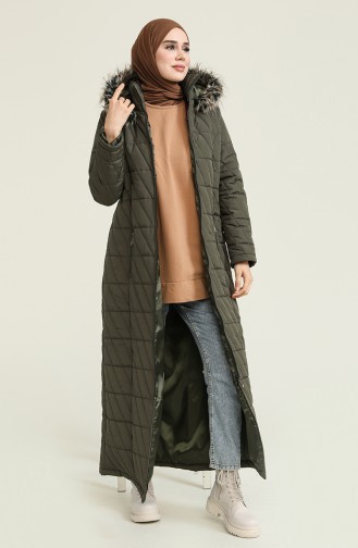 Khaki Winter Coat 505321-04