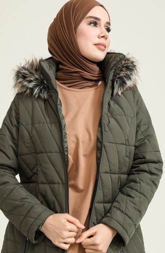 Khaki Winter Coat 505321-04
