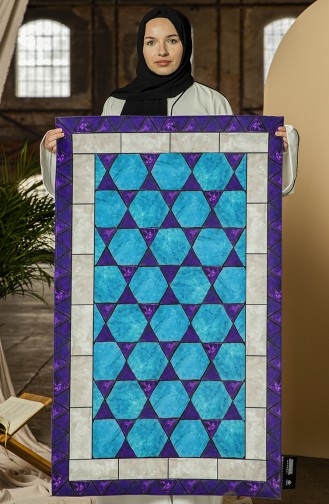 Purple Prayer Rug 106-01