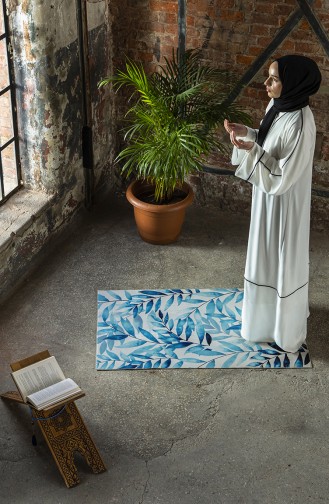 Blue Prayer Rug 111-01