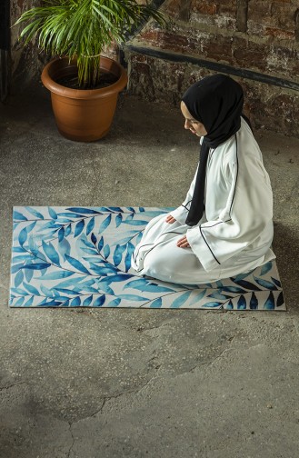 Blue Prayer Rug 111-01