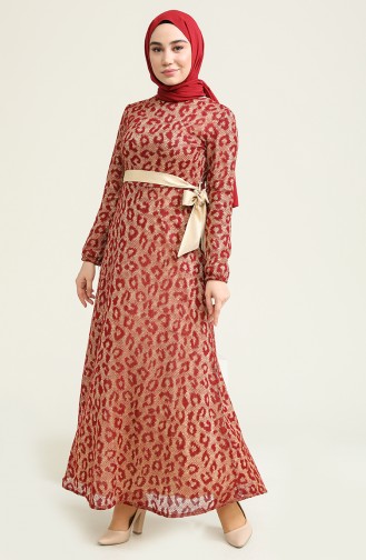 Robe Hijab Bordeaux 0120-04