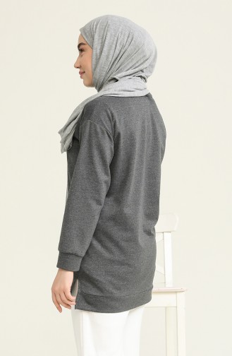 Spor Sweat Tunik 3351-05 Füme