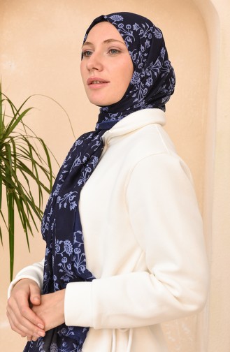 Navy Blue Shawl 665-109