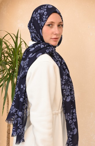 Navy Blue Sjaal 665-109