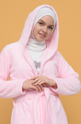 Akbeniz Welsoft Polar Kadın 3 Lü Pijama Takımı 808001 Pembe