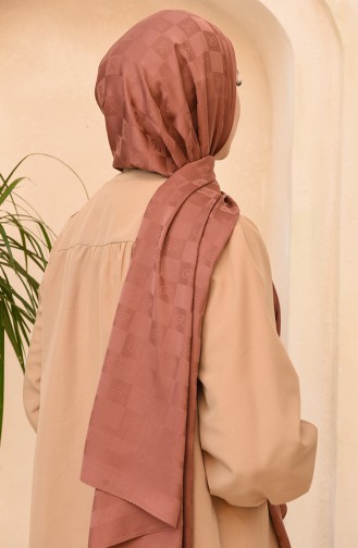 Jakarlı Logo Şal 4441-R-03 Tarçın Renk 4441-03