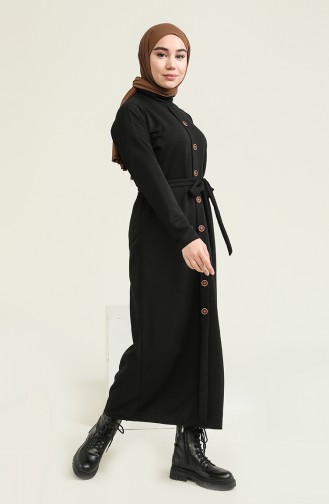 Black Hijab Dress 1001-01