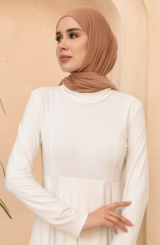 Robe Hijab Ecru 218383-02