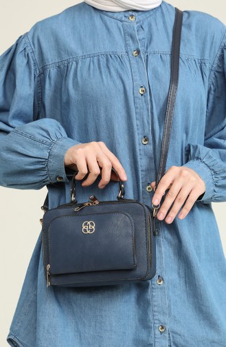 Navy Blue Shoulder Bag 3561-45