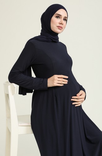 Sefamerve Hamile Elbisesi 218383-03 Lacivert