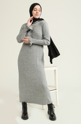 Gray İslamitische Jurk 8245-01