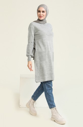 Triko Tunik 9258-05 Gri