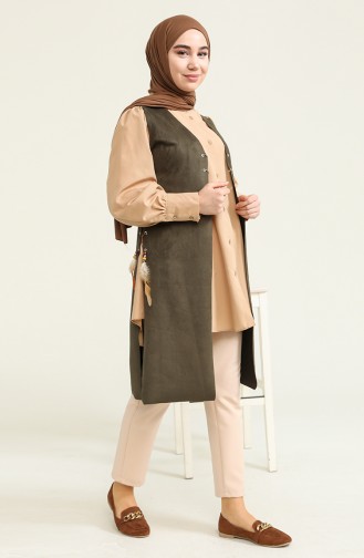 Khaki Gilet 4031A-01