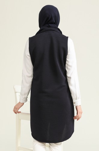 Navy Blue Gilet 5053-02